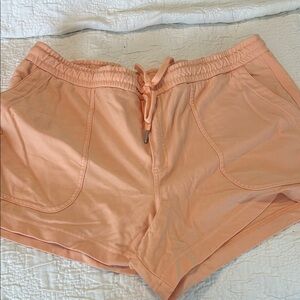 Athleta Peach Athletic Shorts Farallon Size XL